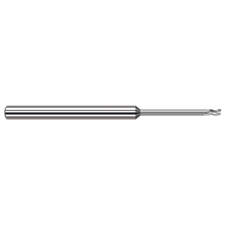 HARVEY TOOL Miniature End Mill - 3 Flute - Square, 0.0800", Finish - Machining: Uncoated 35480